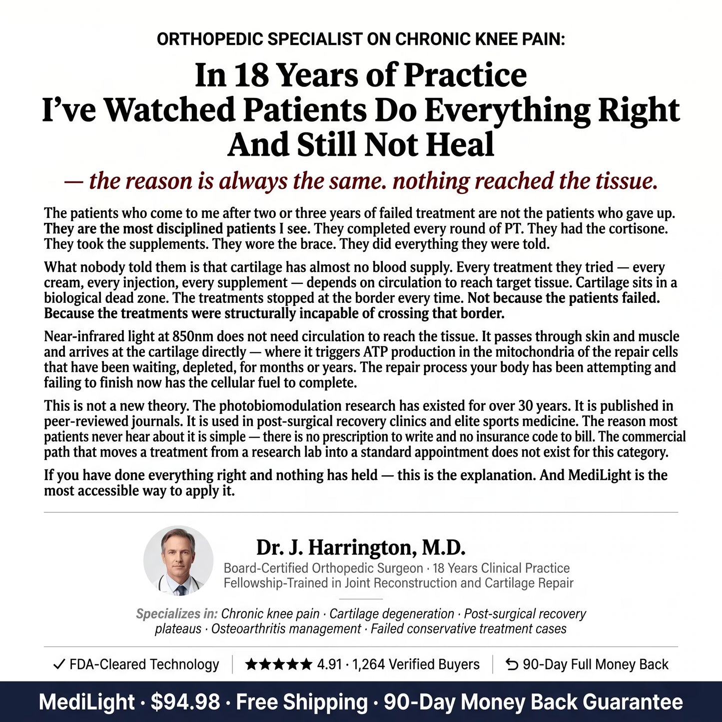 MediLight Deep Impulse — Anti Knee Pain