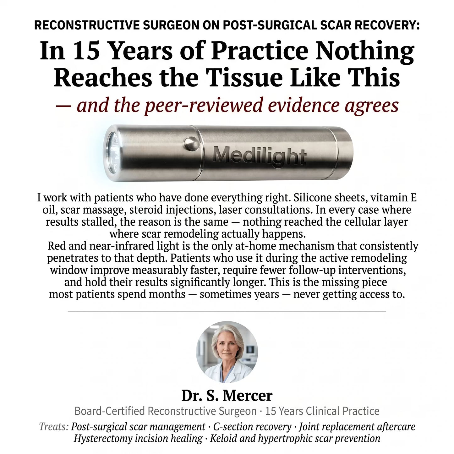 MediLight Deep Impulse — Post-Surgical Scar Recovery